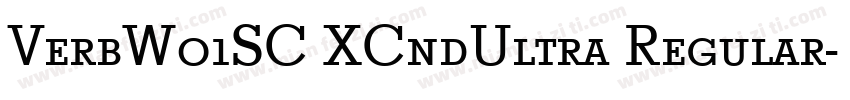 VerbW01SC XCndUltra Regular字体转换